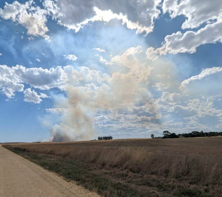 Smoke from the Glenmore fire can be seen from many locations around the Ingliston area. Picture supplied