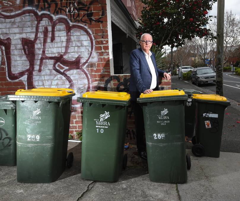 Recycling crisis. Rob Spence was at the pointy end when China stopped accepting Victorian recycling.
Picture: Justin McManus. 