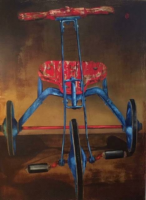 Red Trike Memories by Gwenda McDougall - winner of best piece in the show for 2019. Photo: Alicia Kay