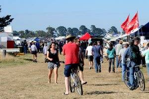 SWAP MEET: Thousands flocked to this year's event at the Ballarat Airport.