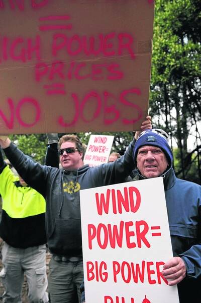 WIND whipped around politicians and members