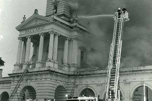 ALMOST 30 YEARS AGO: Ballarat Railway Station on fire in 1981