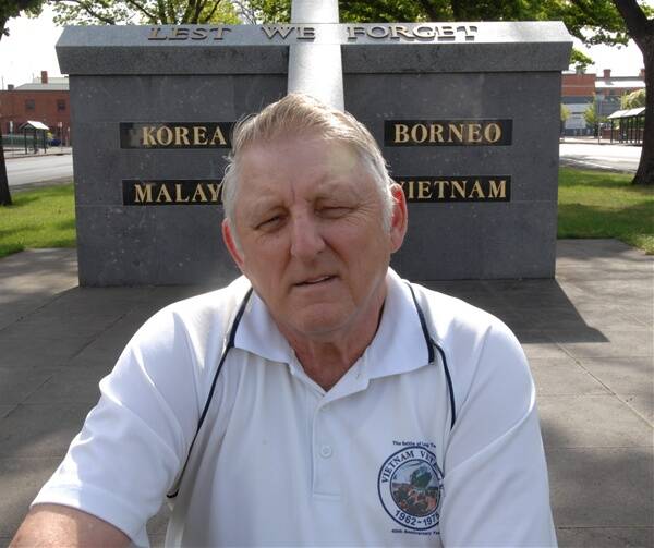 ONGOING BATTLE: Long Tan soldier Bill Akell reflects on his experiences during  the Vietnam War. While Mr Akell was proud of the awards approved by the government yesterday, he said the battle for recognition for 12 soldiers from the conflict will go on.