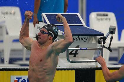 Catch me if you can … James Magnussen after his 48.29 second 100 metres win earlier this year.