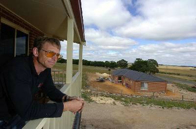 ANGRY: Glenn Honeyman has just built a new home at Cardigan, not far from where the relocated Ballarat saleyards is proposed. Pictures: Jeremy Bannister
