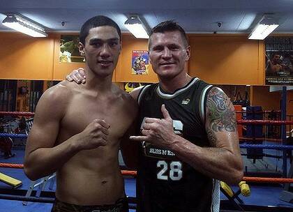 Jai Opetaia sparred with Danny Green before the IBO champion's title defence next Wednesday.