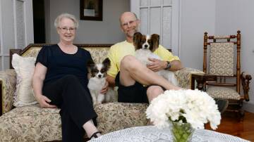 DREAM HOME: Ann and Ian Chivers with their dogs Toby and Jack. PICTURES: KATE HEALY