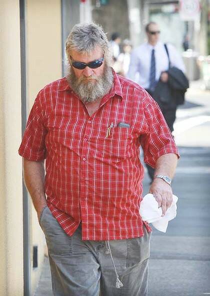 Pleaded guilty to rape in 1976 ... Robert Adams leaves Glebe Coroners Court yesterday.