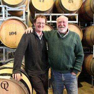 CLIMATE ACTION: Father and son team Cameron and Graeme Leith have succesfully relocated Passing Clouds Winery to Musk. Picture: Adam Trafford