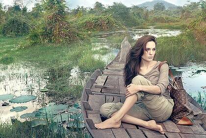 Angelina Jolie: barefoot and pregnant with meaning