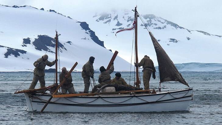 The crew of the Shackleton Epic on the <i>Alexandra Shackleton</i> near King George Island this week, shortly before setting out for Elephant Island.