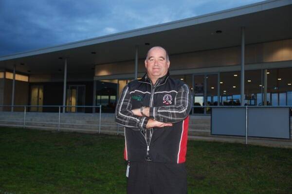 Creswick president Peter Considine in front of the new function room at Doug Lindsay Reserve.