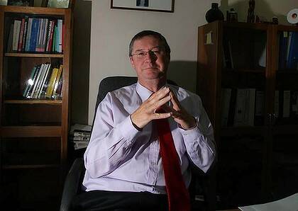 NSW Attorney-General Greg Smith pictured in his electoral office.