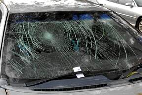 SMASHED: People  returned to the Ballarat Railway Station car park and found their cars damaged after vandals struck early yesterday morning.