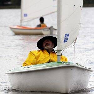 LEISURE: Mark Thompson enjoys sailing on Lake Wendouree with local club Sailing 4 Everyone. Picture: Jeremy Bannister