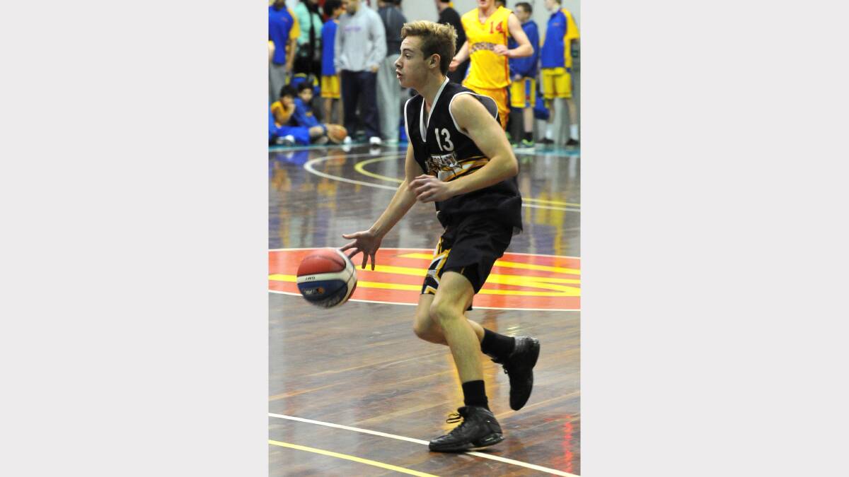 Junior Basketball Tournament.under-16A boys - Ballarat Blue v Werribee. Ballarat Will McCuskey.  PICTURE LACHLAN BENCE 