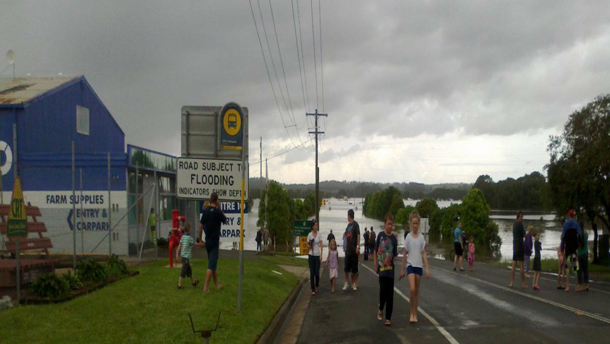 Residents capture flooding in and around their own homes in Port Macquarie, on the NSW North Coast. Photo: DIANE BLANCH