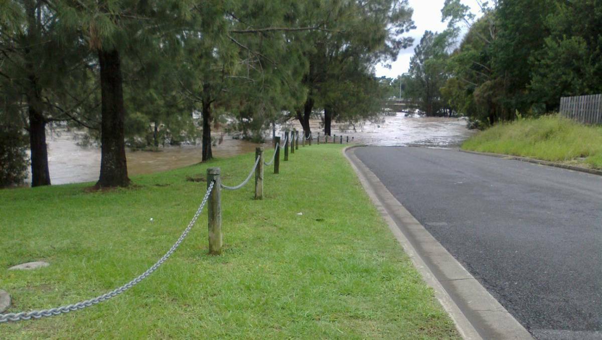 Residents capture flooding in and around their own homes in Port Macquarie, on the NSW North Coast. Photo: JIM GRIEVE