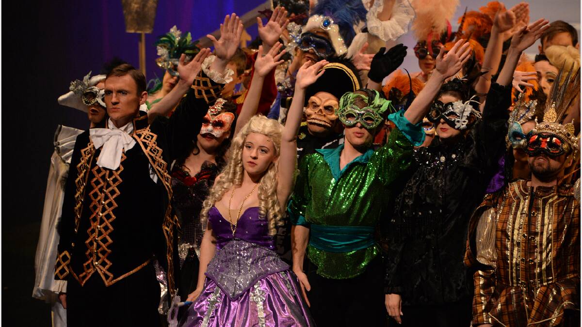 Ballarat Lyric Theatre cast of The Phantom of the Opera. Picture: KATE HEALY