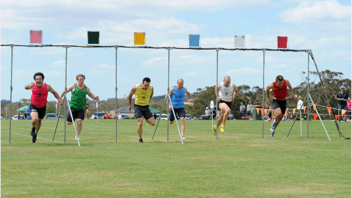 Hundreds turn out for the ninth annual Daylesford Gift: Men's Final 100M