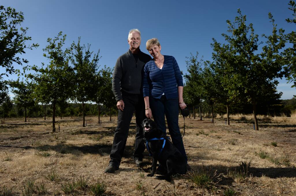Andreas and Lynette Hass on the Wattle Flat farm.