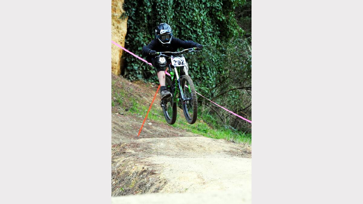 2013 King of Ballarat Downhill Mountain Bike racing. Andrew Eaton (U15) PICTURE: JEREMY BANNISTER
