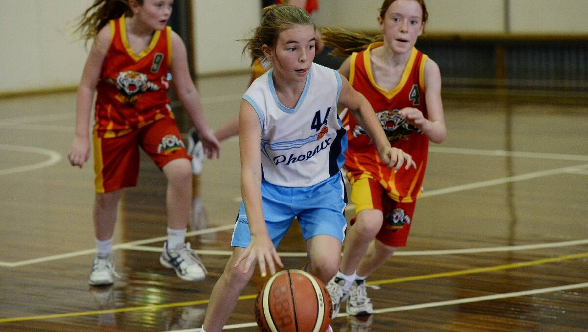 12A Girls Basketball. Grace Cassells, Phoenix and Ella Hansen, Celtic Tigers. PIC: KATE HEALY