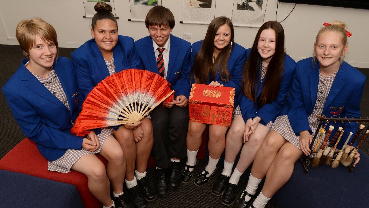 Some of the eleven Mt Clear College students are going to China for six weeks on a cultural exchange. PIC: KATE HEALY
