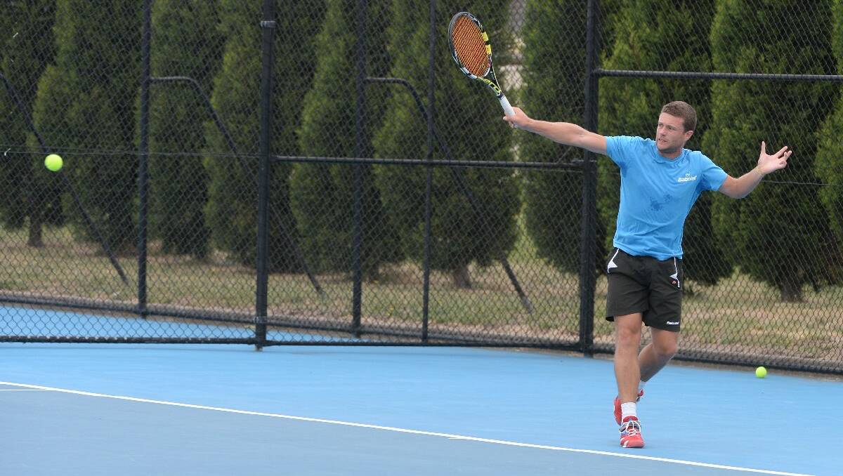 Ballarat Open Gold AMT Tennis Tournament. Vincent Stouff. PIC: KATE HEALY