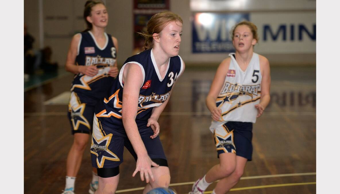 Junior Basketball Tournament. Under 16A girls - Ballarat Blue v Ballarat Gold. Eva Gillett (Blue). PICTURES: KATE HEALY