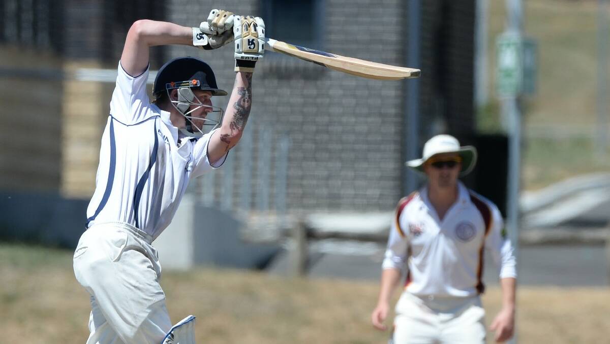 Cricket - Mt Clear v Brown Hill. Les Sandwith, Mt Clear. PIC: KATE HEALY