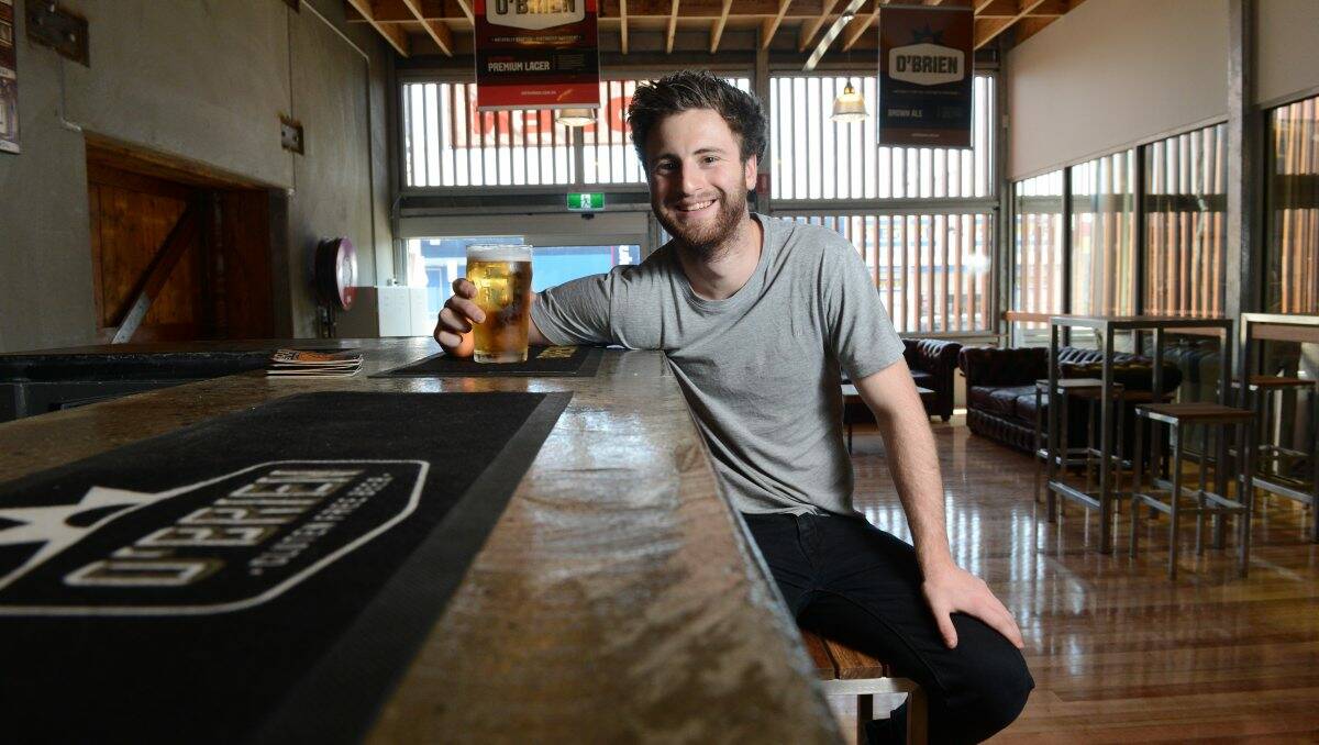 Cheers: The Rebellion Brewery’s Vito Midolo is set for customers to enjoy the newly opened bar. PICTURE: ADAM TRAFFORD
