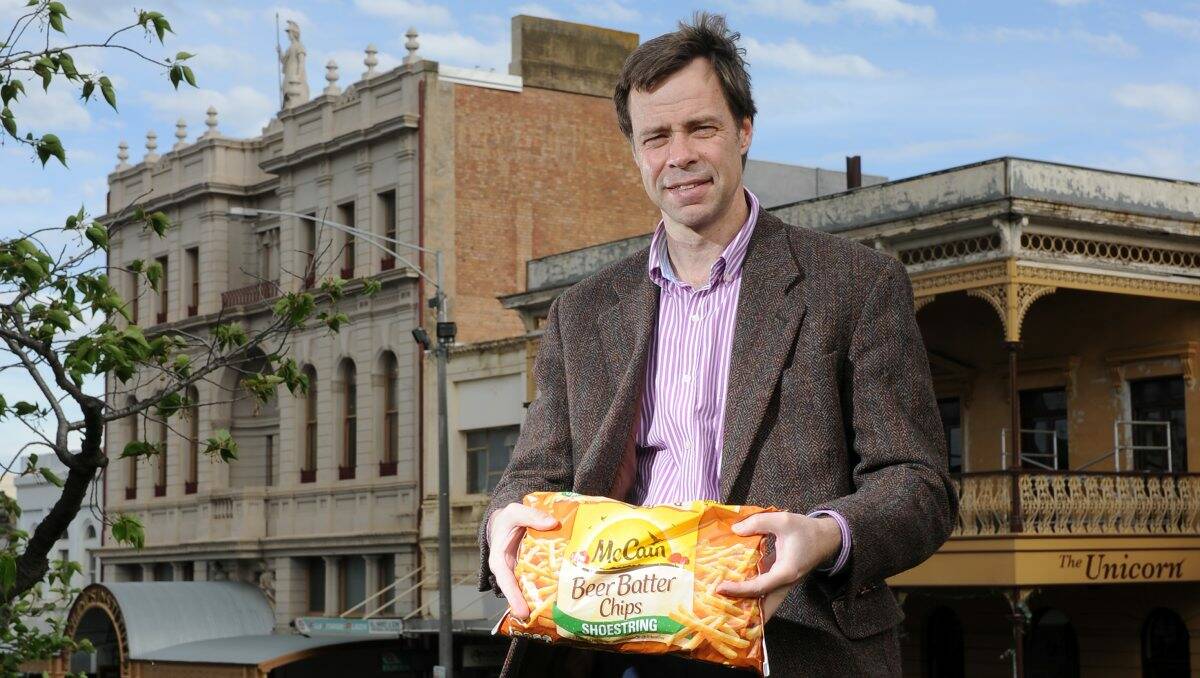McCain Foods regional president Louis Wolthers in Ballarat yesterday. PICTURE: JUSTIN WHITELOCK
