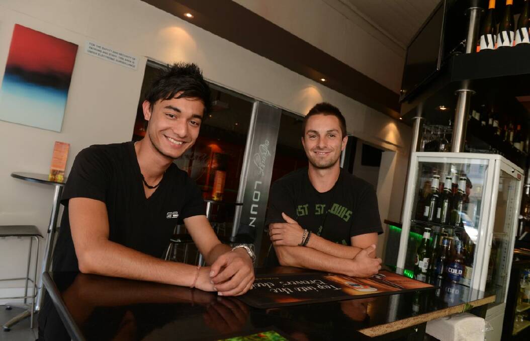New Bar Entourage owner Gaurav Bist and DJ SEVER (AKA Chris Warren) getting ready for the opening this weekend. 