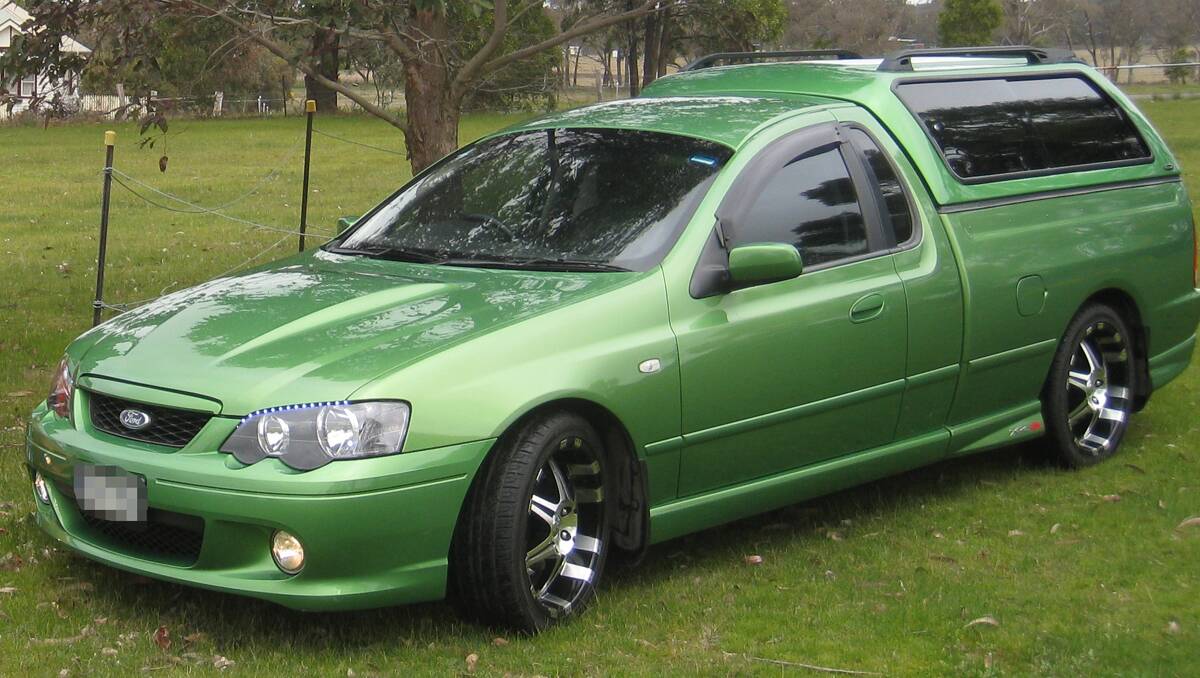 35) 2004 V8 Ford Pursuit Ute in envy. Submitted by Jim Brown.