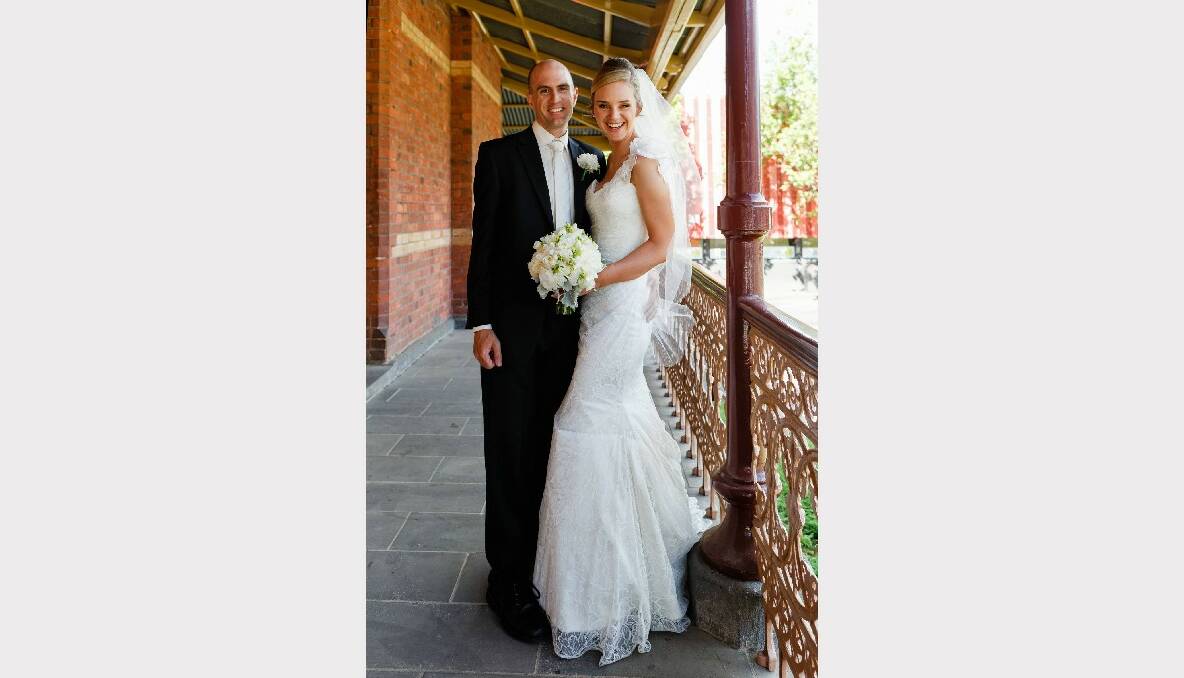 Veronica Micich and Shane Miller, married on December 22, 2012 at the Art Gallery of Ballarat. Picture: Keith Glennan.