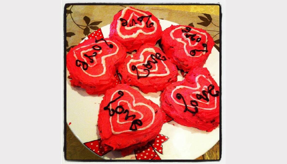 My most recent cupcake creation was raspberry and white chocolate heart cupcakes to end a romantic dinner I cooked for my husband this years Valentine's Day.  Submitted by Yvonne Jeganathan.