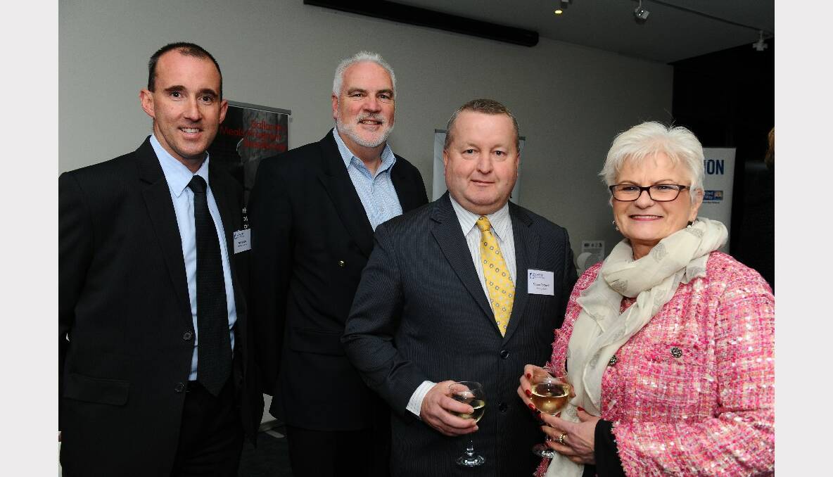 Paul Buttler (MaxiTRANS Ballarat), Tony Stone (Selkirk Group of Companies), Simon Cornwell (Bendigo Bank) and Margaret Knez (Nevett Ford Lawyers)    