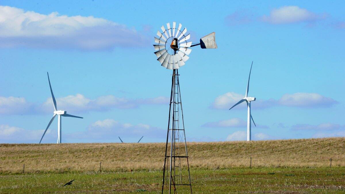 DIVIDED: The Waubra Wind Farm, still a cause of debate three years on. PICTURE: JEREMY BANNISTER.