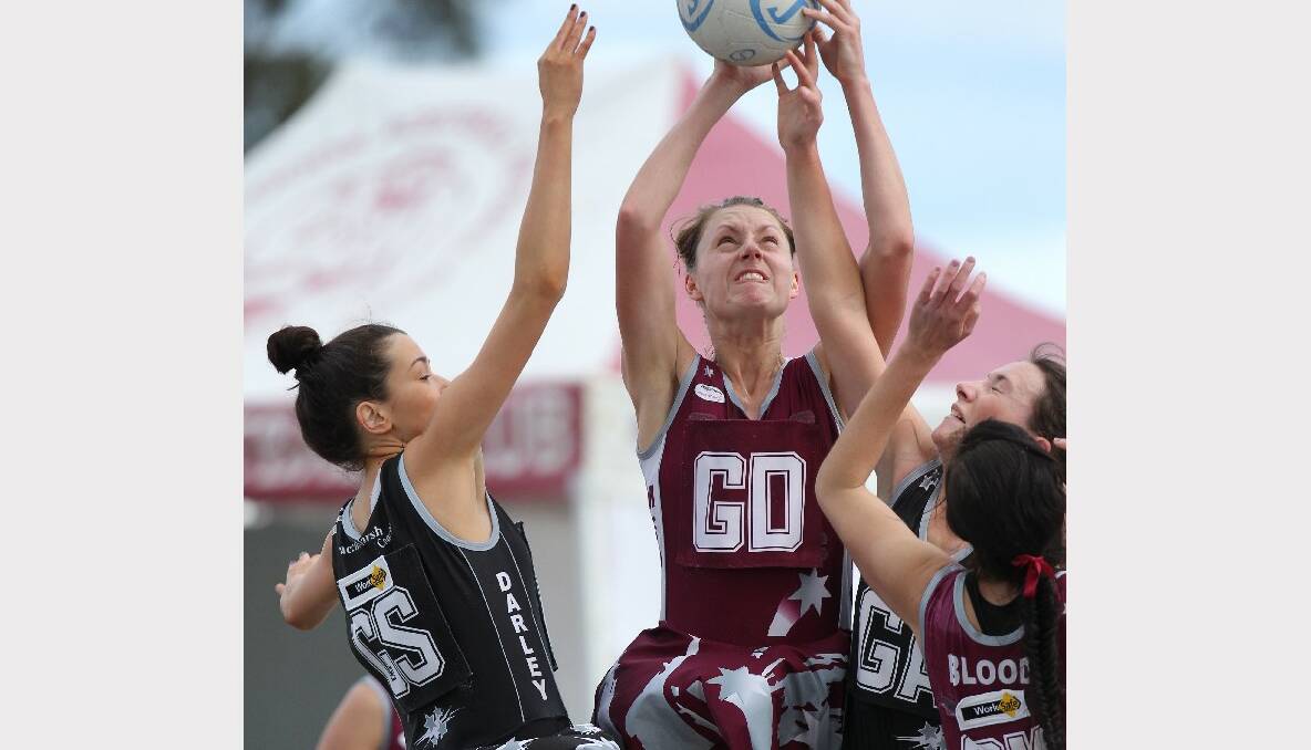 Brooke Thompson in the Melton versus Darley netball match on the weekend.