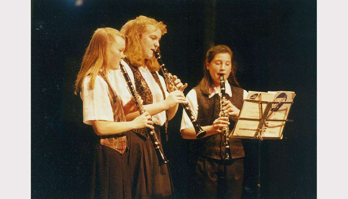 Clarinet competition at South Street, August 19, 1994.