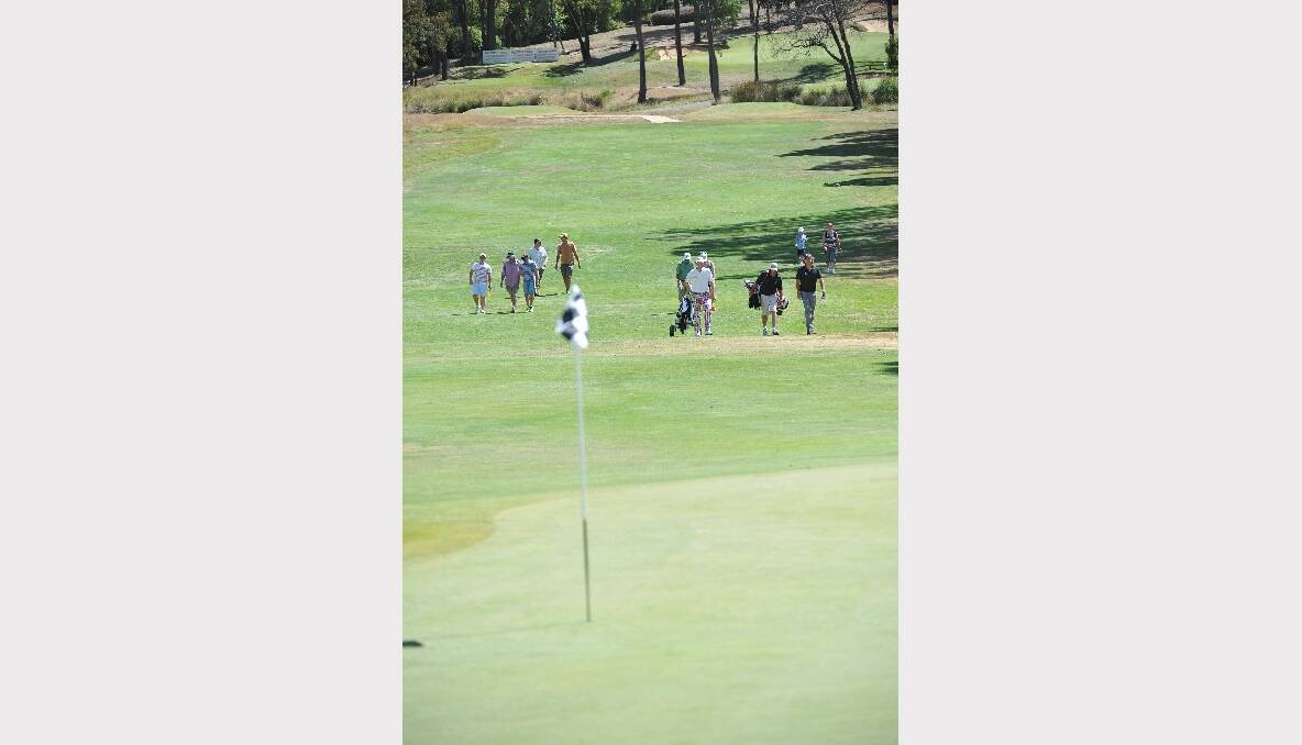 Action at the VIC PGA. PICTURE: LACHLAN BENCE.