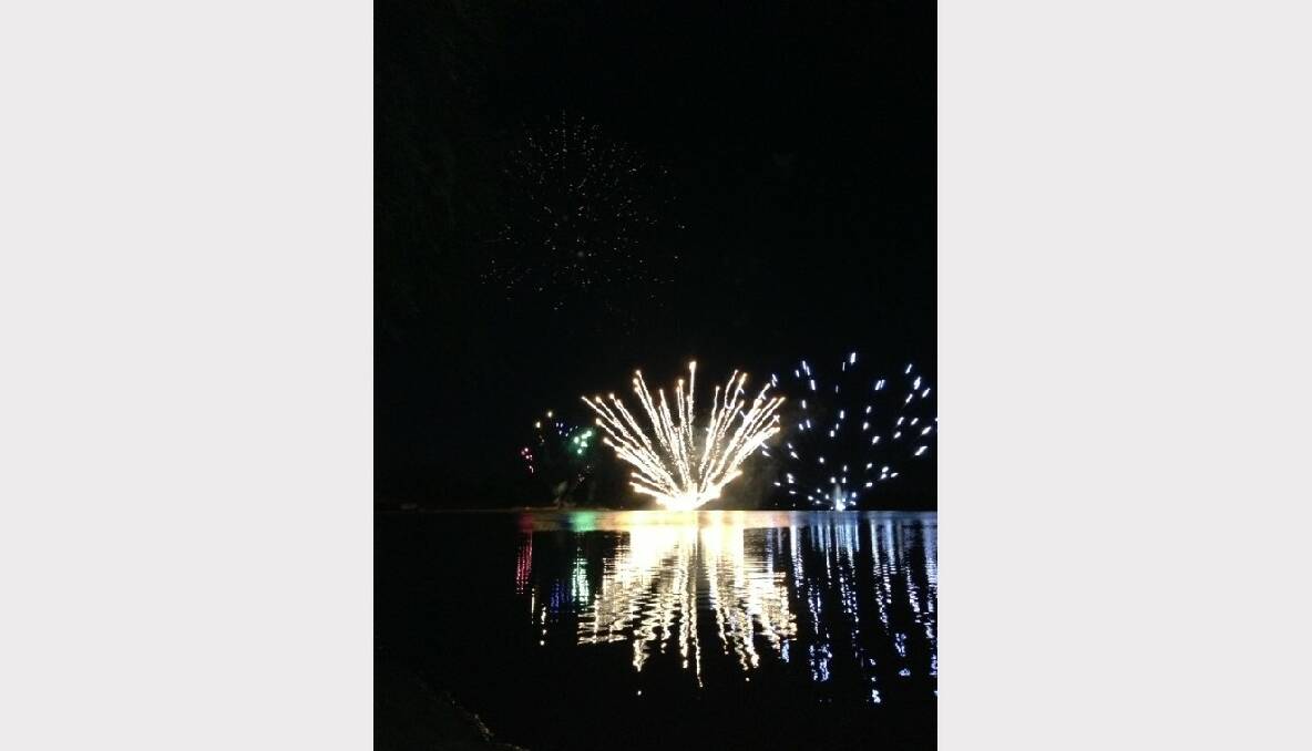 Fireworks at Lake Wendouree. Submitted by Chrystal Fitzgerald.