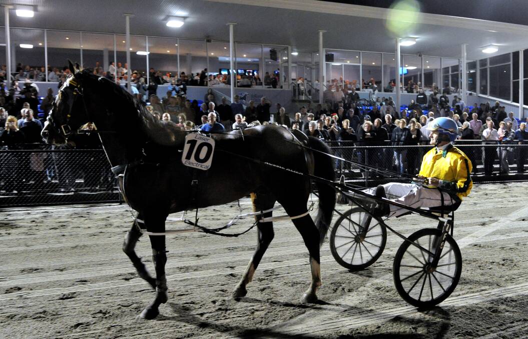 Restrepo (Gavin Lang) parades in front of a delighted hometown crowd at Bray Raceway