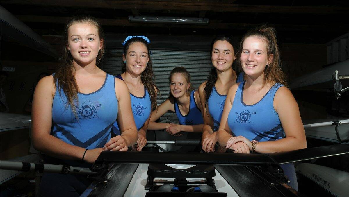 The Ballarat High School girls division one crew.