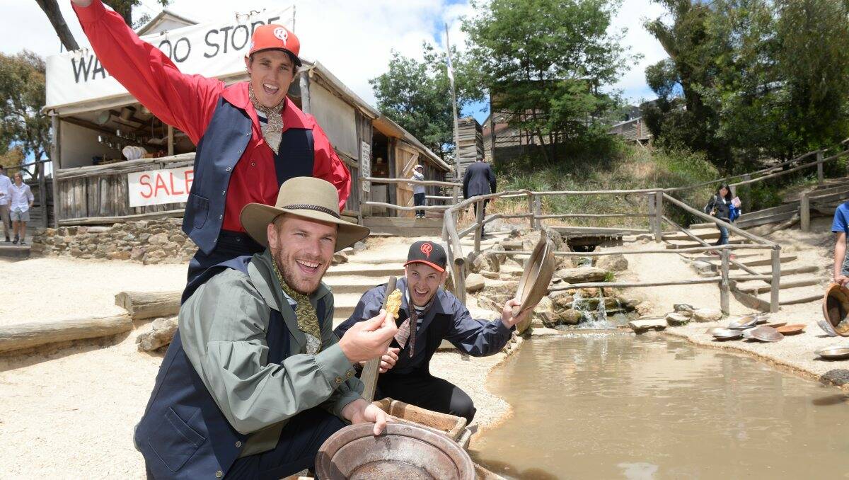 The Melbourne Renegades hit Sovereign Hill as part of their Ballarat visit. PIC: Kate Healy