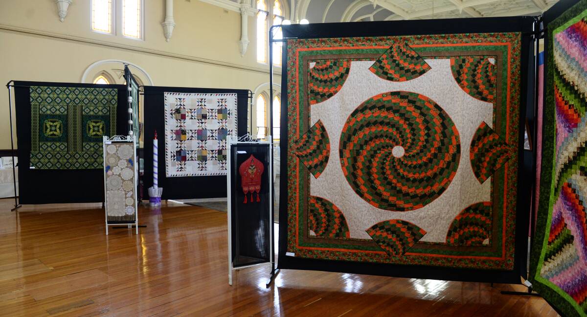 Opening of the Ballarat branch of the Embroiderers Guild, Victoria, exhibition at St Patrick's Hall.