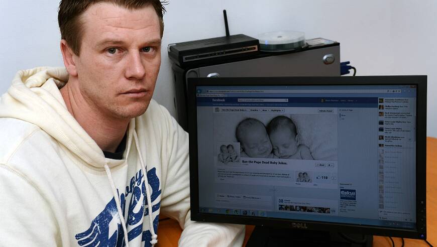 Steve Murnane was suspended from Facebook for abusing fans of 'Dead Baby Jokes'. PICTURE: KATE HEALY