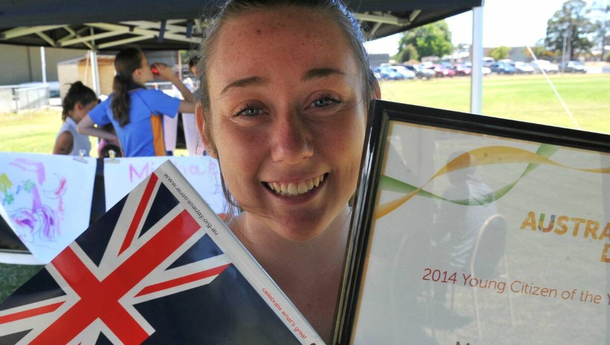 Pyrenees Shire Young Citizen of the Year Megan Hodgetts. PICTURE: LACHLAN BENCE