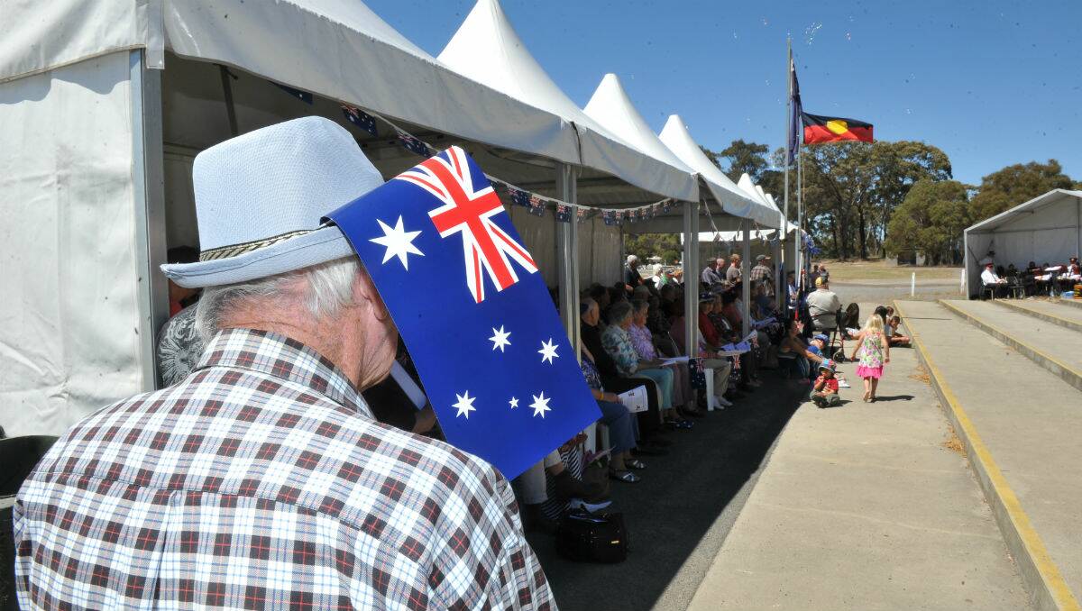 Pyrenees Shire Australia Day celebrations at Beaufort Community Bank complex. PICTURE: LACHLAN BENCE